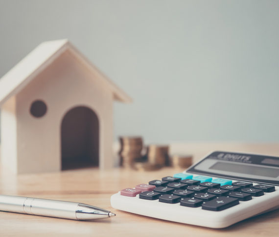 Calculator and house